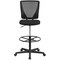 Flash Furniture 49.25" Black Contemporary Ergonomic Mid Back Mesh Drafting Chair